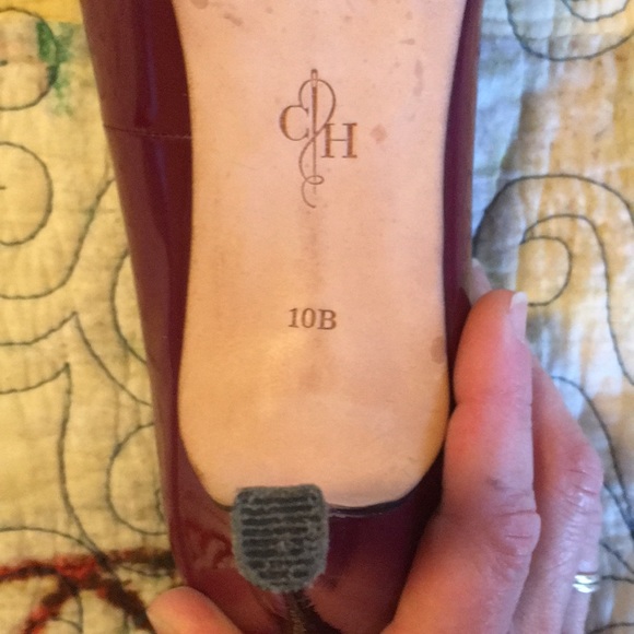 Burgundy patent leather Cole Haan platform pump - Picture 5 of 5